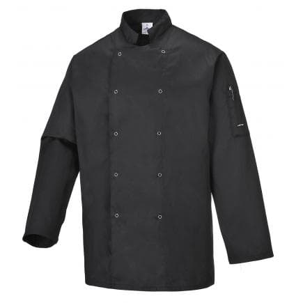 PORTWEST C833BKRL - Veste de cuisine Suffolk, noir