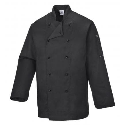 PORTWEST C834BKRL - Veste de cuisine Somerset, noir