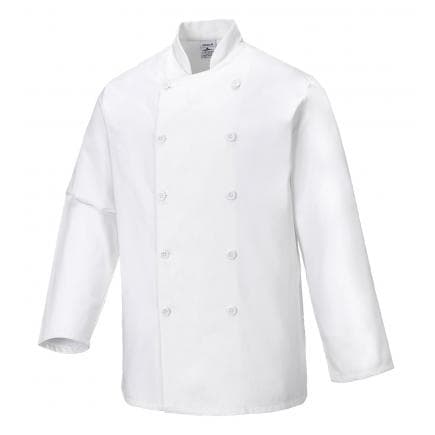 PORTWEST C836WHRXL - Veste de cuisine Sussex, blanc