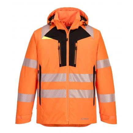 PORTWEST DX461OBRM - Parka HV DX4, orange/noir