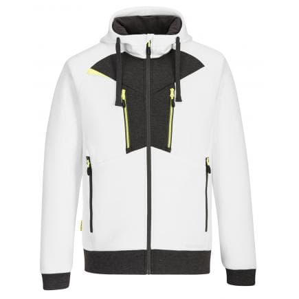 PORTWEST DX472WHRL - Sweat à capuche zippé DX4, blanc