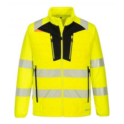 PORTWEST DX473YBRXL - Veste hybride haute visibilité DX4, jaune/noir