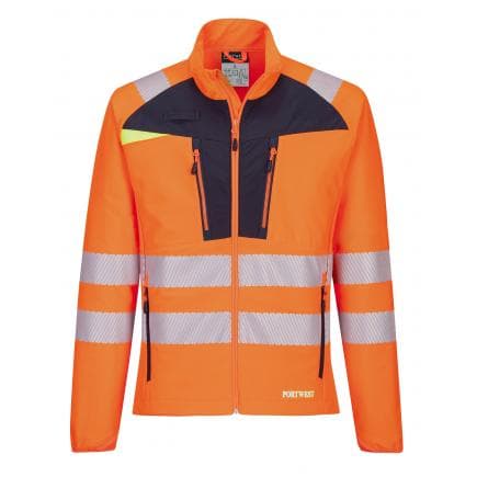 PORTWEST DX481OBRS - Sous couche zippee HV DX4, orange/noir