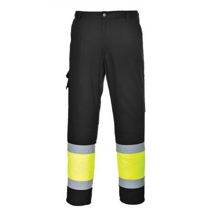 PORTWEST E049YBRXXXL - Pantalon Combat Hi-Vis bicolore, jaune/noir