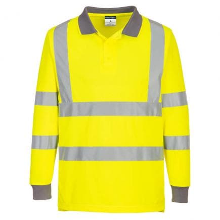 PORTWEST EC11YERL - Polo Eco haute visibilité l/s (pack de 6), jaune