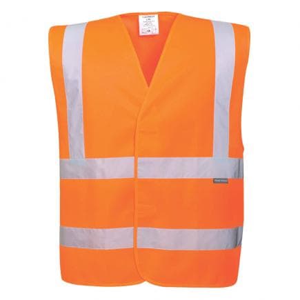PORTWEST EC76ORR4X/5X - Vest Eco haute visibilité (pack de 10), orange