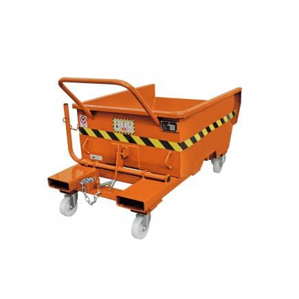 SALL - Benne basculante en acier à usages multiples, orange