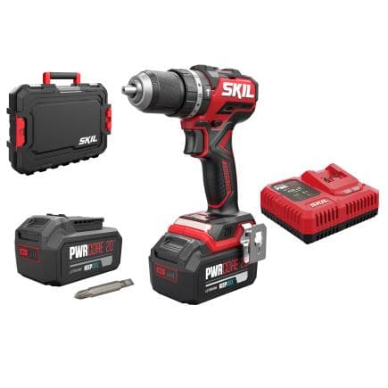 SKIL CD1E3075HB - Perceuse à percussion sans fil " Compact brushless " (avec 2 batteries 4Ah et chargeur)