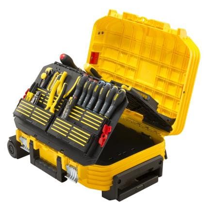 STANLEY FMST1-75530 - Mallette porte-outils Stanley FATMAX® à roulettes + 100 outils
