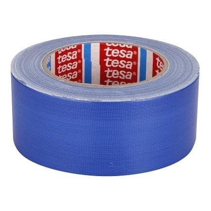 TESA - Ruban toilé standard recouvert de polyéthylène noir 25 m x 50 mm