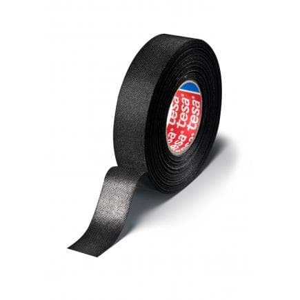 TESA - Ruban isolant pour câblages en tissu de polyester noir