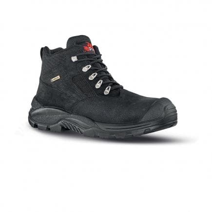 U-POWER GO10094-44 - Chaussures de sécurité hautes Dude GTX S3 UK WR CI SRC, noir