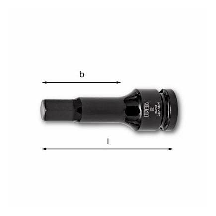 USAG U02340713 - Clé à douille impact 1/2" pour vis à six pans creux