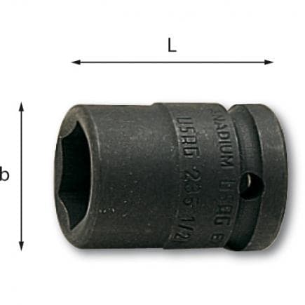 USAG U02350305 - Clé à douille Impact 3/4'' 6 pans FULLCONTACT