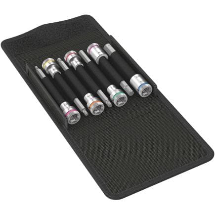 WERA 05003181001 - Jeu de douille-embouts 3/8" avec fonction de retenue et attachement (7 pcs.)